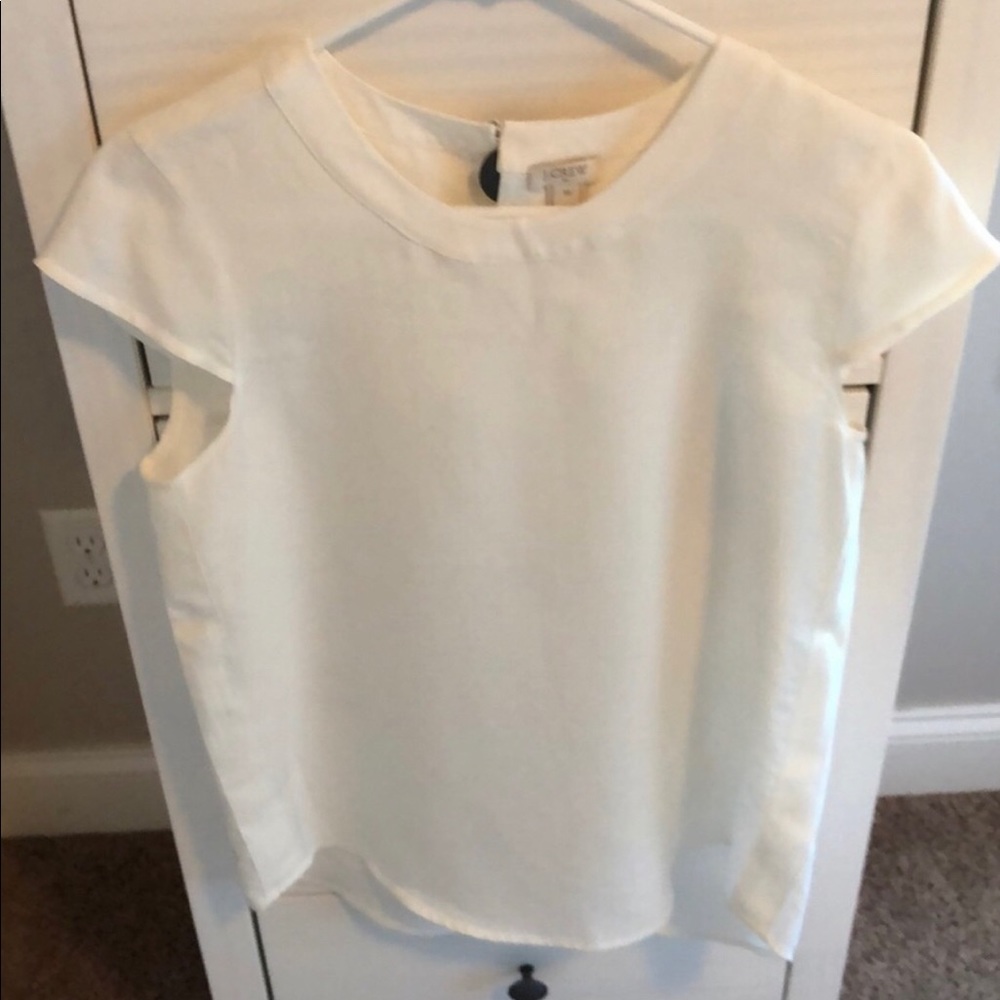 Jcrew white small top - runs a little bigger